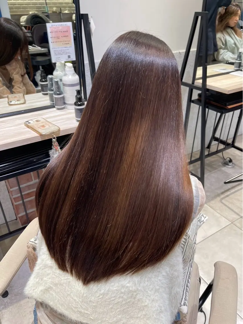 ロング 縮毛矯正 トリートメント 🎁毎月通える価格✨ QUATRO金子裕也のヘアスタイル