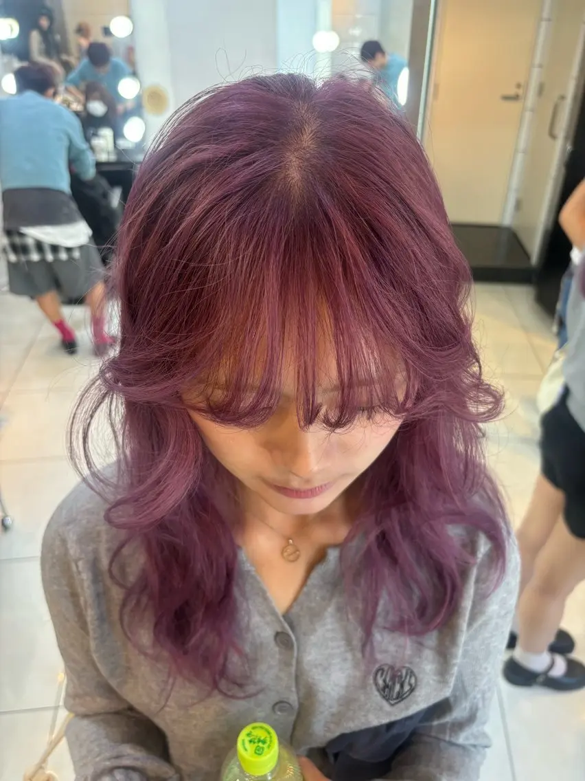ロング カラー ヘアアレンジ ニュアンスカラー🧶 nanacoのヘアスタイル