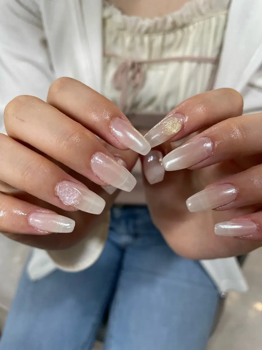 セミロング ハンドネイル LBnail.sae /おえかきネイルのネイルデザイン
