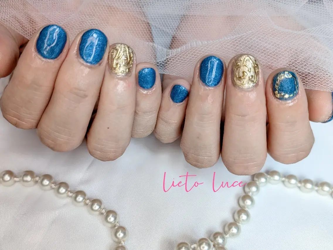 ネイル アートネイル 持ち込み ハンドネイル lieto luce Yukaのネイルデザイン