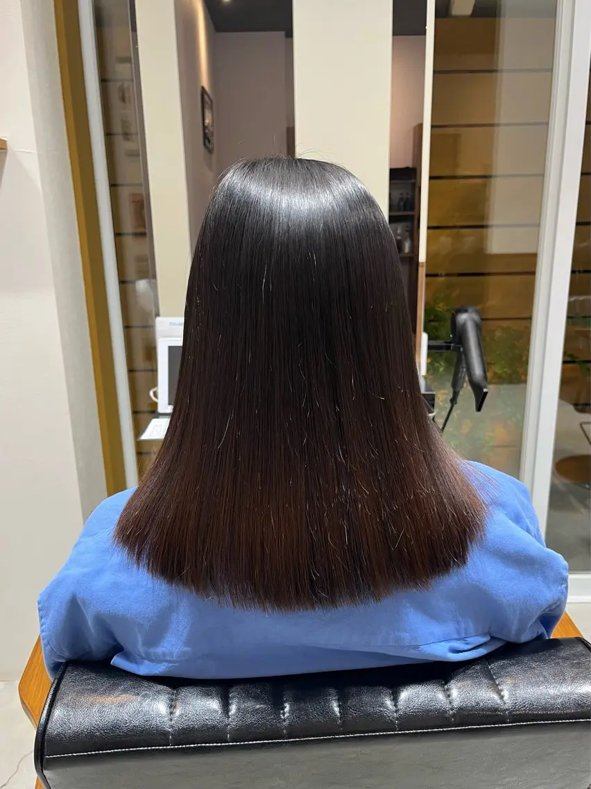 ミディアム 宮川 結妃のヘアスタイル