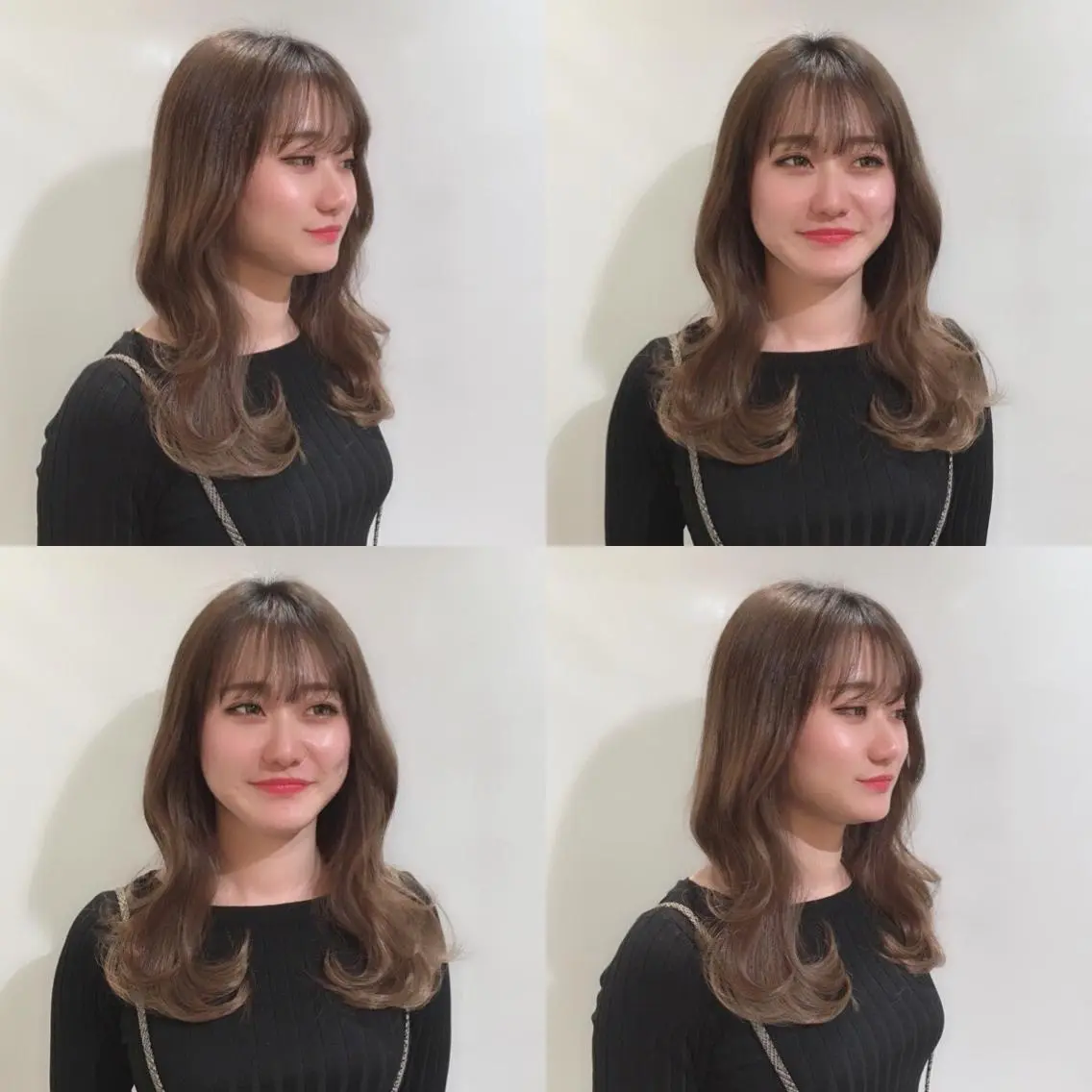セミロング カラー ヘアアレンジ 柔らか垢抜けｶﾗｰと ｶｯﾄ🫧ASUKAのヘアスタイル