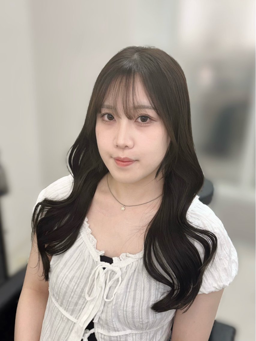 セミロング 韓国風ヘア カット ヘアカラー トリートメント 𝜗𝜚cocoro 韓国𝜗𝜚のヘアスタイル