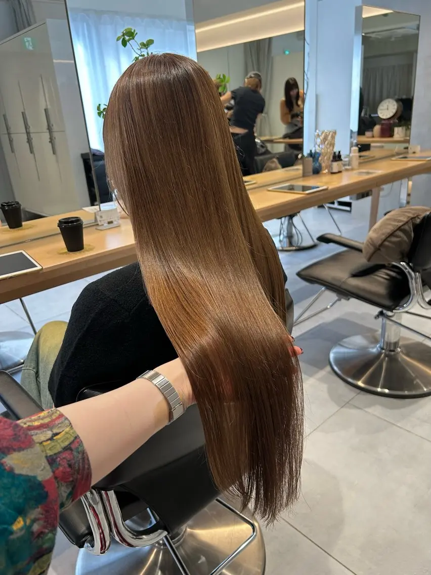 ロング カラー ヘアカラー トリートメント 🧚つやさらhair 🧚manakaのヘアスタイル