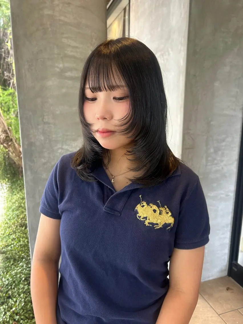 ミディアム レイヤーカット カット lapis / soraのヘアスタイル