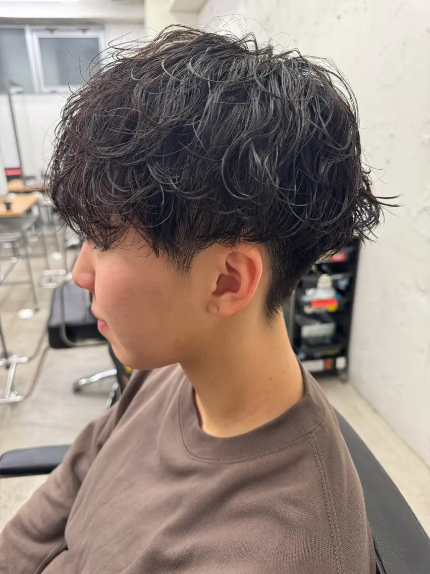 ショート パーマ メンズ メンズパーマ シャドーパーマ メンズショート ショートヘア カット パーマ トリートメント 💈メンズ特化💈 TASUKUのヘアスタイル