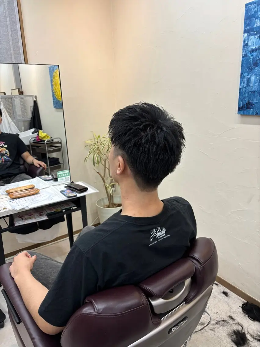 メンズ カット 村瀬 友颯のヘアスタイル