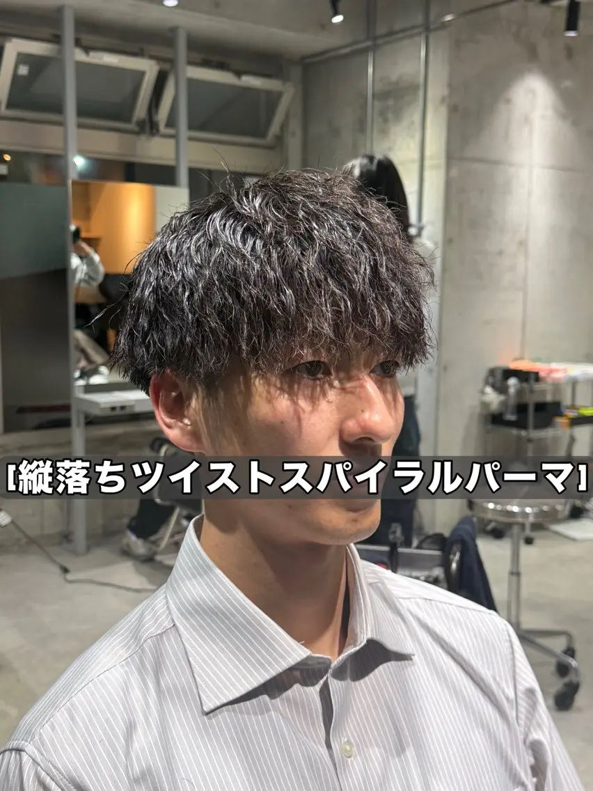 メンズ メンズパーマ カット 布施メンズ特化美容師 秋山　涼のヘアスタイル