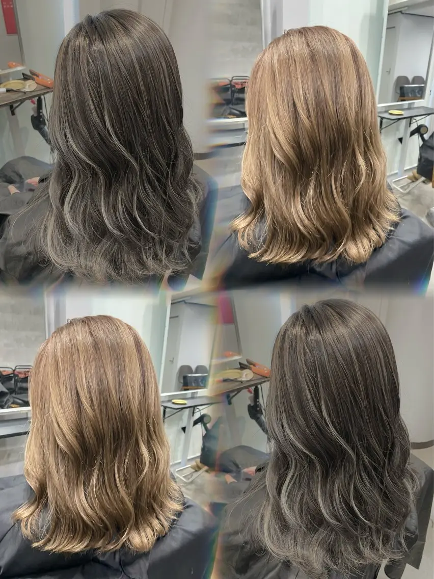 セミロング ハイライト 🎀HIKARI🎀 ハイトーン➕レイヤーのヘアスタイル