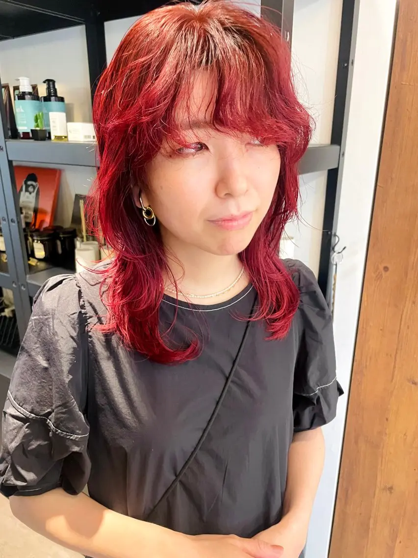 セミロング 東 みのりのヘアスタイル