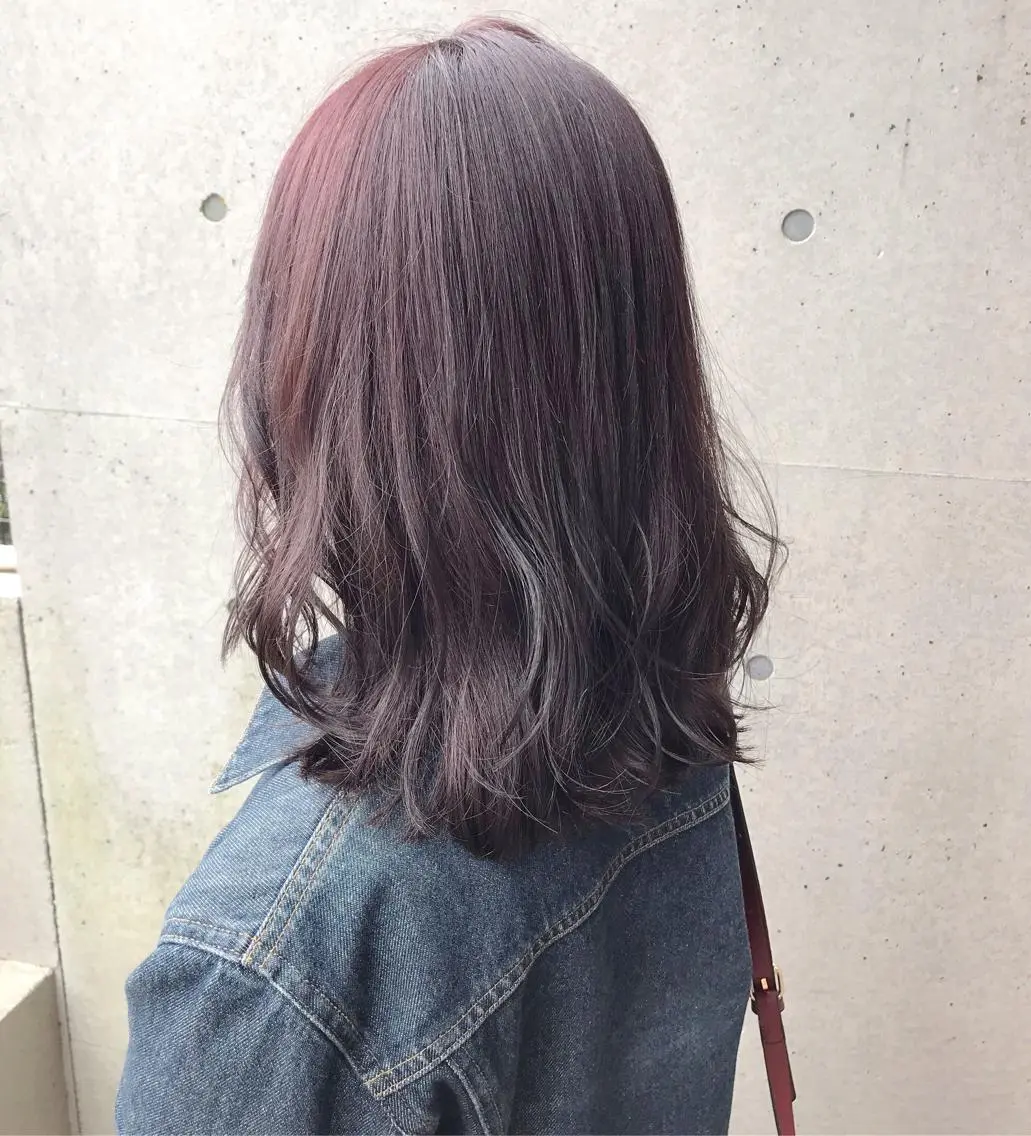 ミディアム カラー ヘアアレンジ レイヤーカット Satsuki ✂︎♡のヘアスタイル