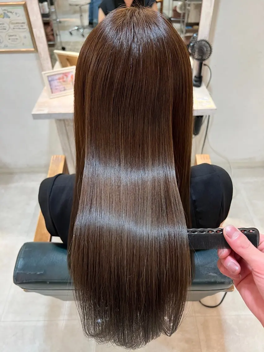 ロング 口コミ5.0🌈町田 👑美髪/縮毛矯正のヘアスタイル