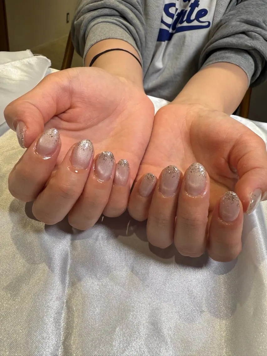 ネイル マグネットネイル ニュアンスネイル Nail Salon Luanaのネイルデザイン