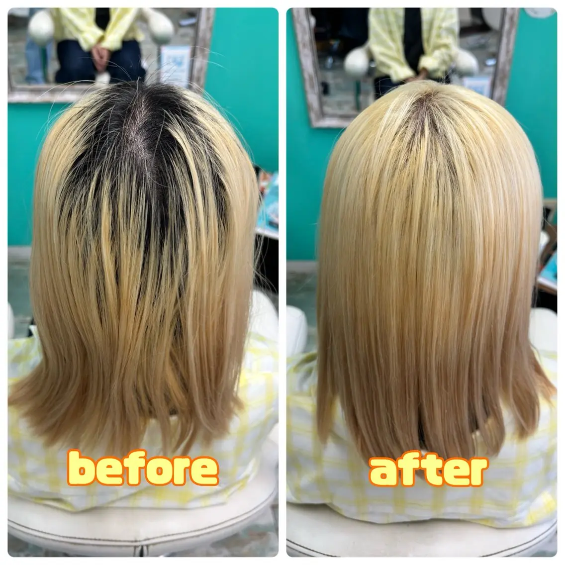 ミディアム ヘアカラー 三原 友美のヘアスタイル