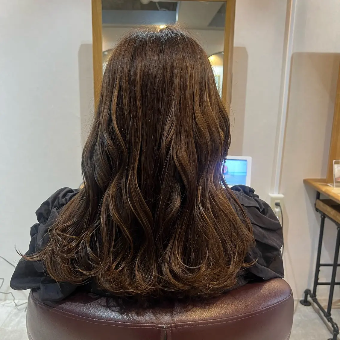 セミロング 17日パーマモデル/ 募集中！落合🌷のヘアスタイル