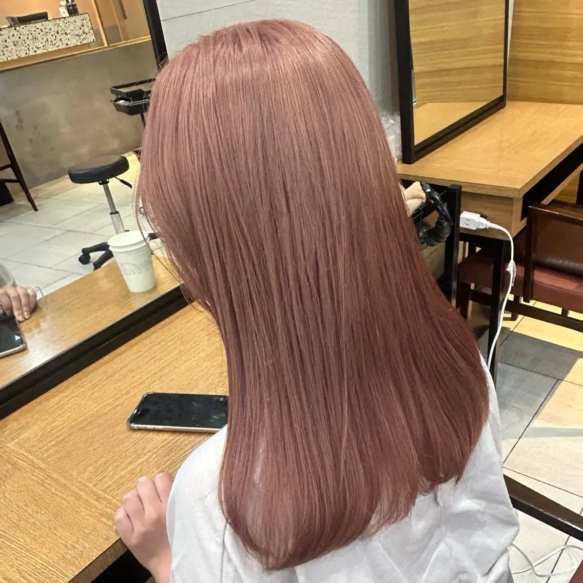 カラー ヘアカラー トリートメント 🐢ダブルカラー🐢 透明感/このかのヘアスタイル