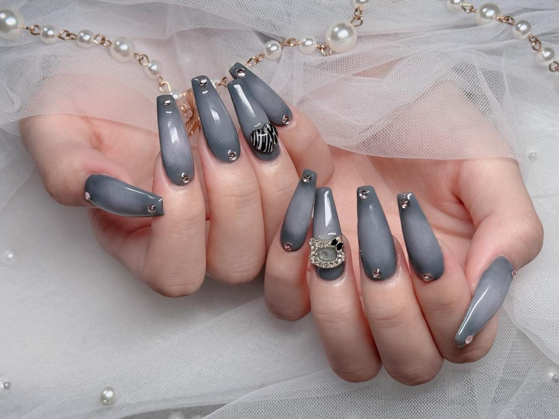 ネイル オーロラネイル チークネイル フットネイル ジェルネイル 韓国ネイル ハンドネイル mia H.babynailのネイルデザイン