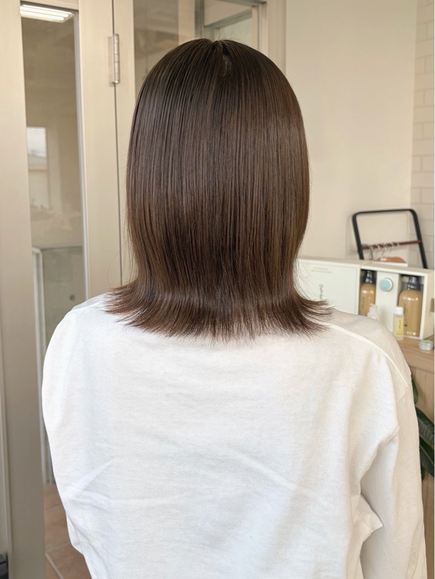 カラー ヘアカラー 本谷 羽菜のヘアスタイル