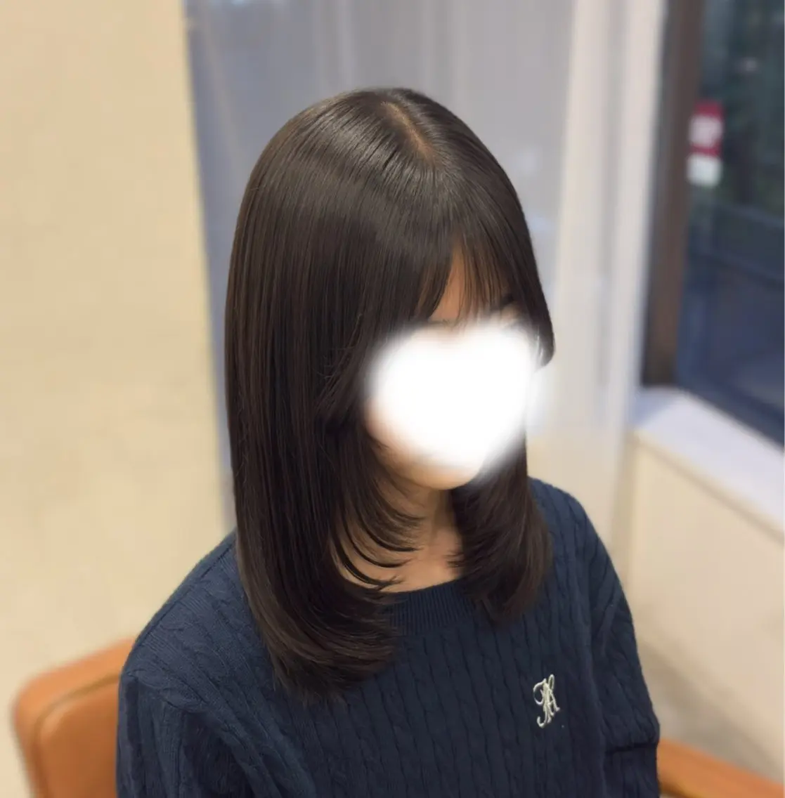 ミディアム カット チョコカラー🤎 韓国風/MIHOのヘアスタイル