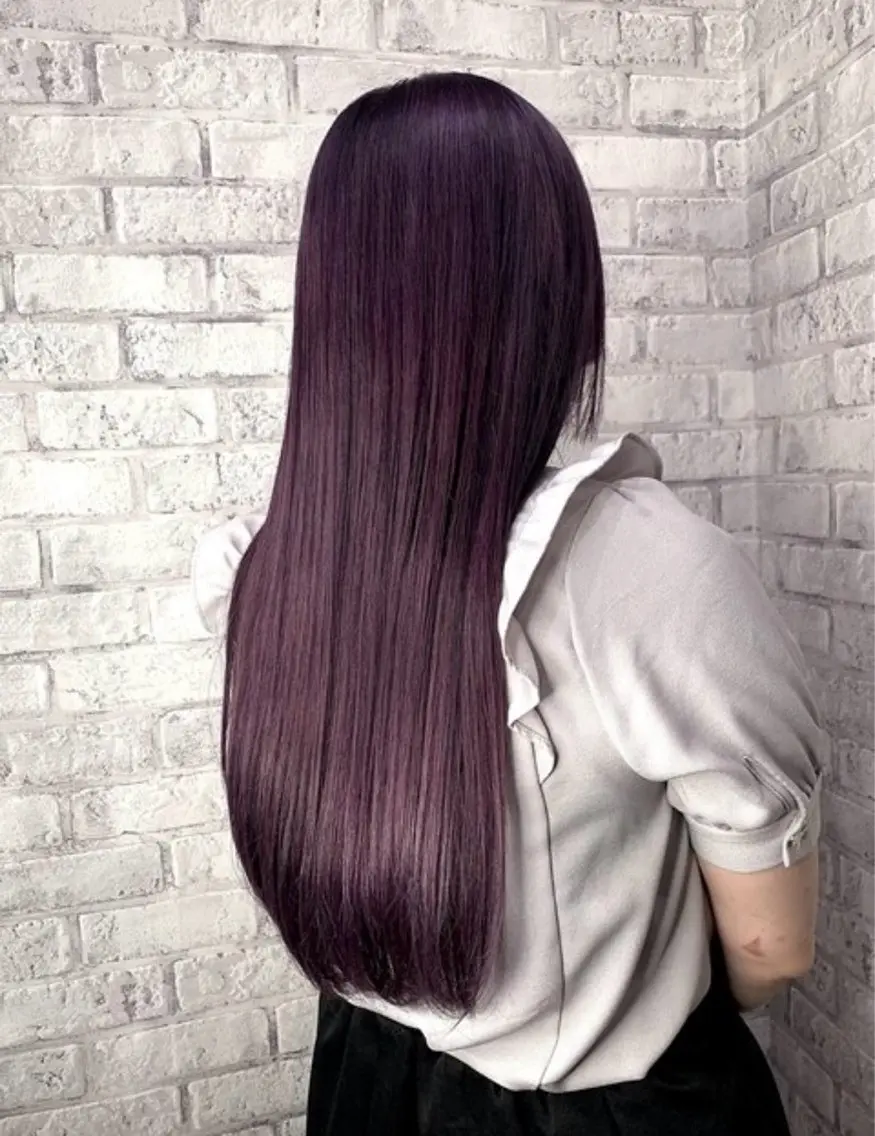 ロング カラー ヘアカラー トリートメント サカウエ 透明感カラー🫧のヘアスタイル