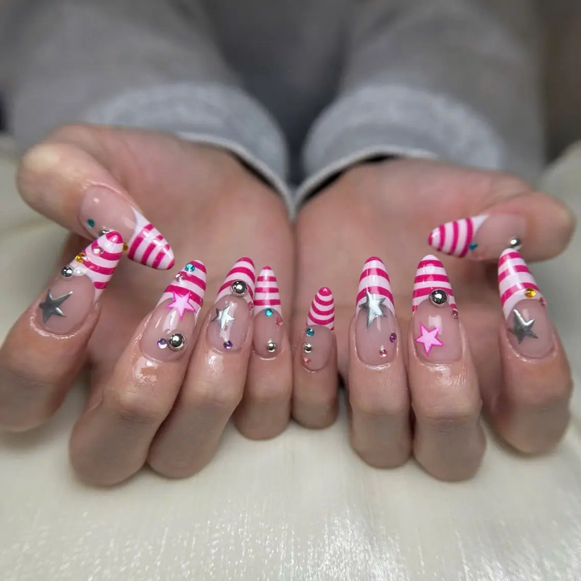 ネイル 長さ出し ジェルネイル 持ち込み オフィスネイル ワンカラーネイル ハンドネイル Michi Nail Staffのネイルデザイン