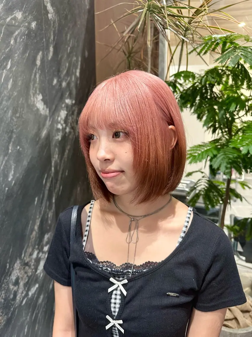 ショート カラー ブリーチ ケアブリーチ ダブルカラー ハイトーンカラー 韓国風ヘア ヘアカラー トリートメント 💋ハイトーンデザイ ンヘア💋A'nyuのヘアスタイル