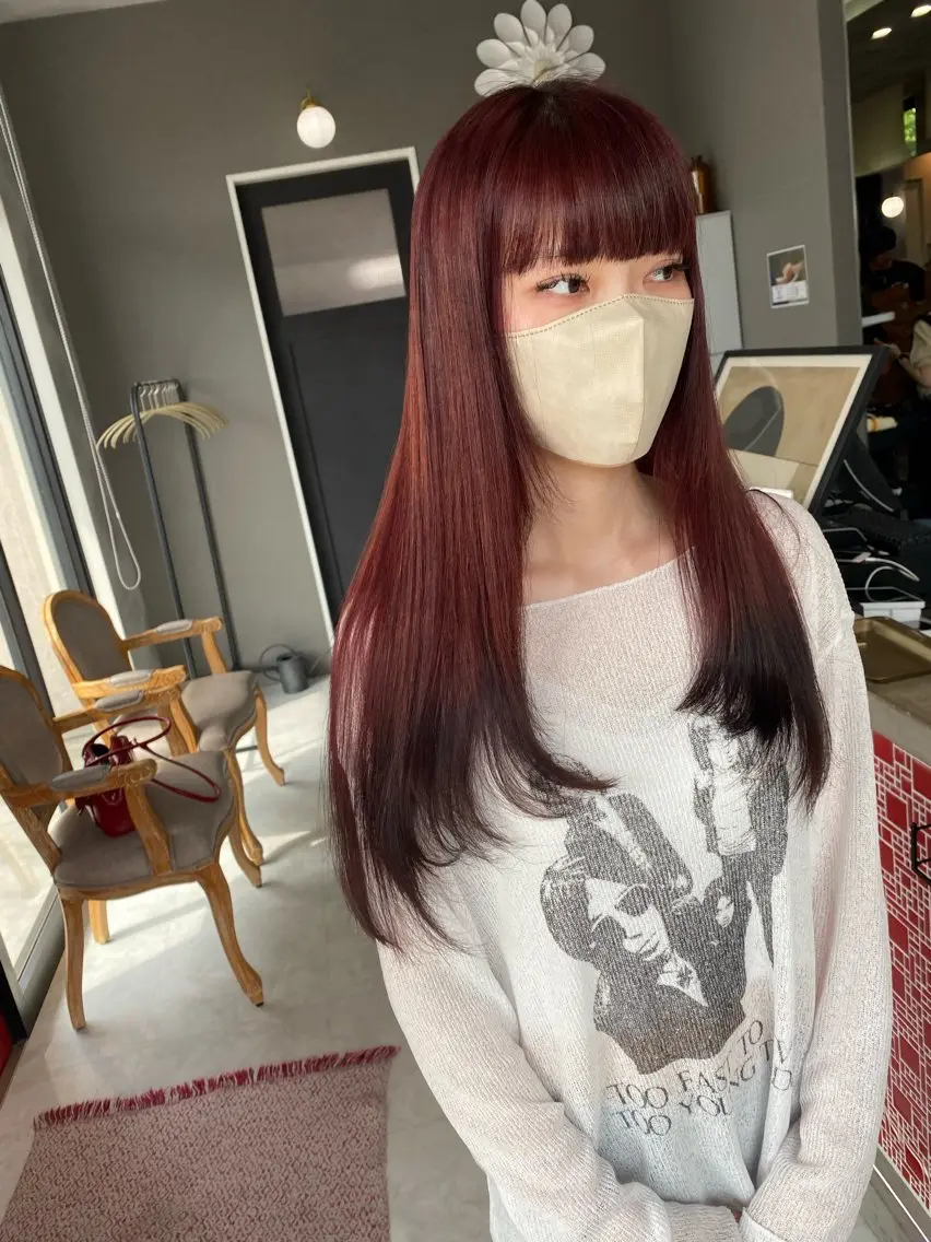 ロング レイヤーカット 宇佐美 柊のヘアスタイル