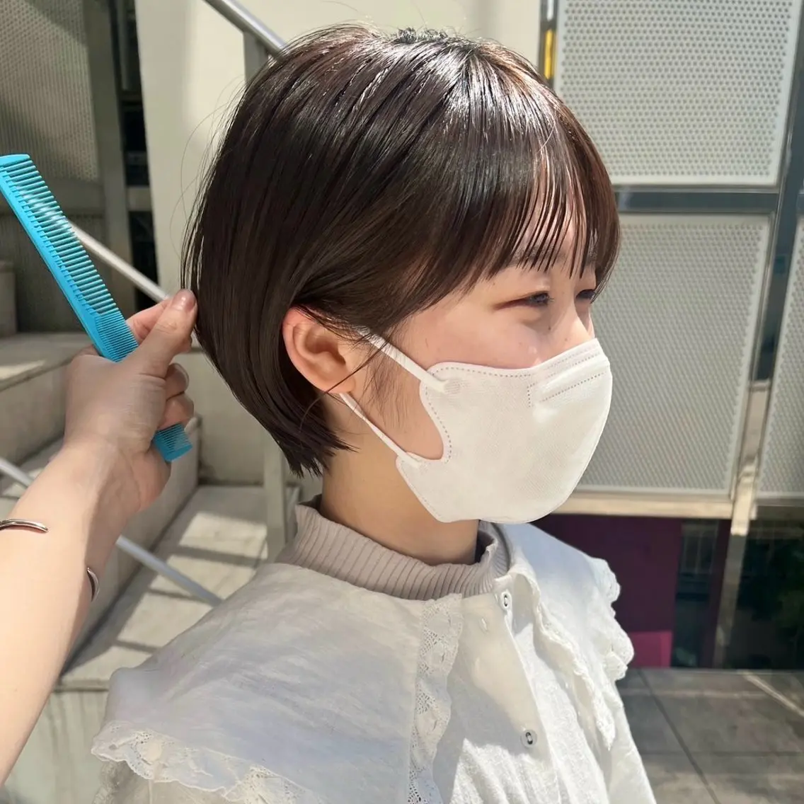 ショート カラー 🤍ブリーチなしカラ ー/渋谷/YUU🤍のヘアスタイル