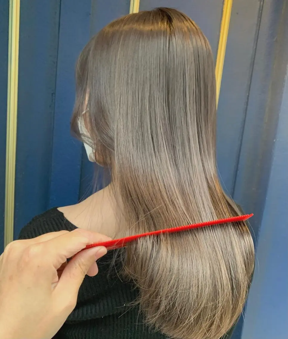 〔外国人風⭐️コース〕カット💇‍♀️＆ダブルカラー🌈&コテ巻き🌟の写真