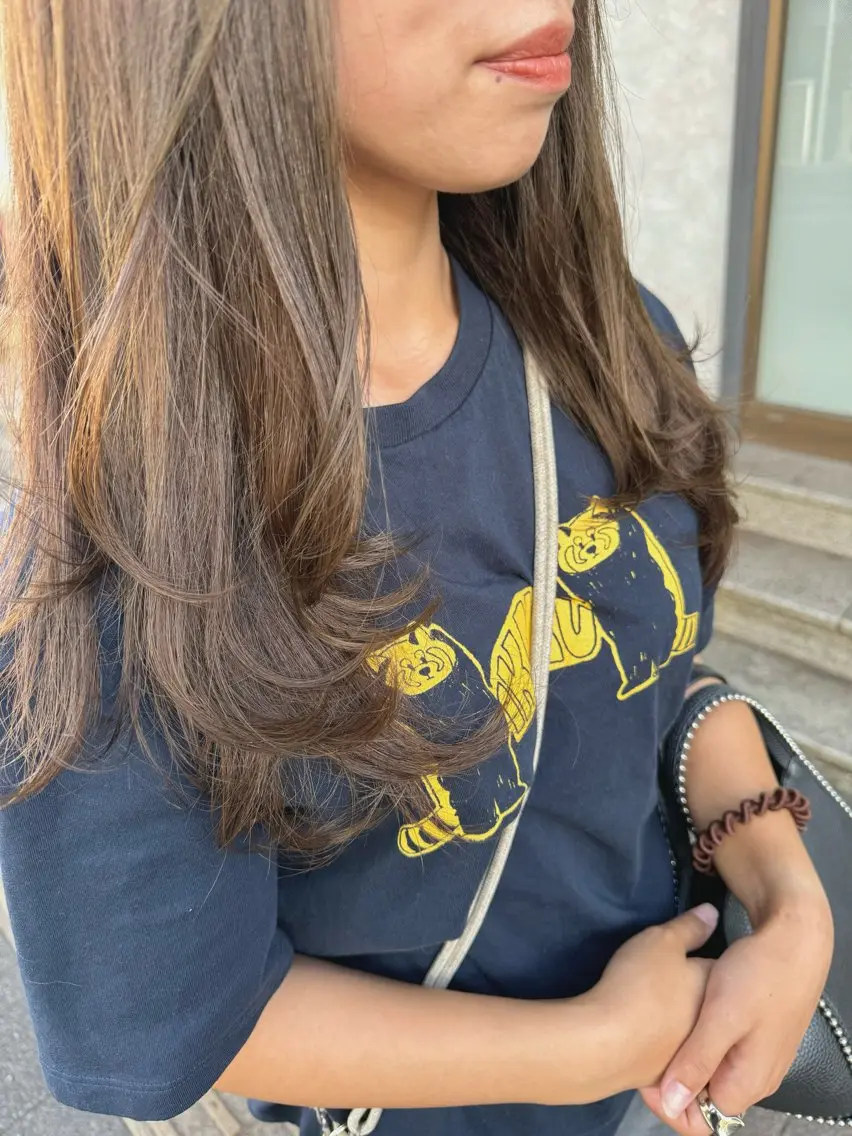 セミロング 米元 春奈のヘアスタイル
