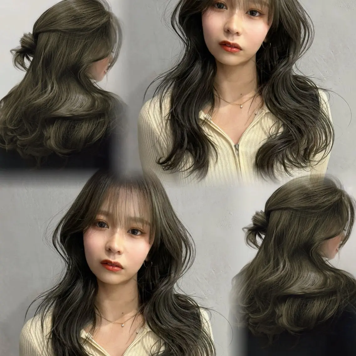 ロング カラー カット ヘアカラー トリートメント 本場の韓国ヘア 🇰🇷 中尾 崇人のヘアスタイル
