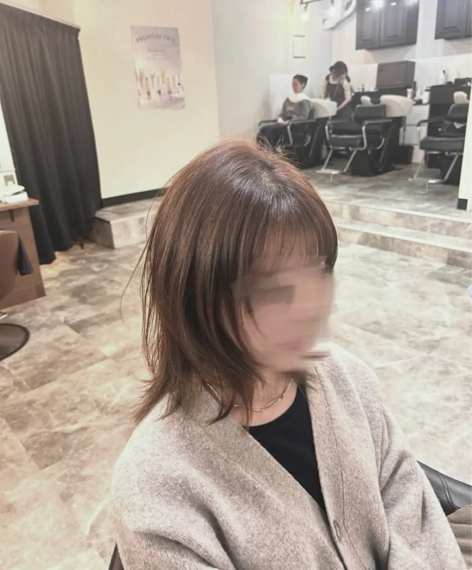 カット+カラー【 カット相談カラー相談OK 】 ブリーチなしワンカラー⟡.· 男女問わず大歓迎です !!𖤐 ̖́-の写真