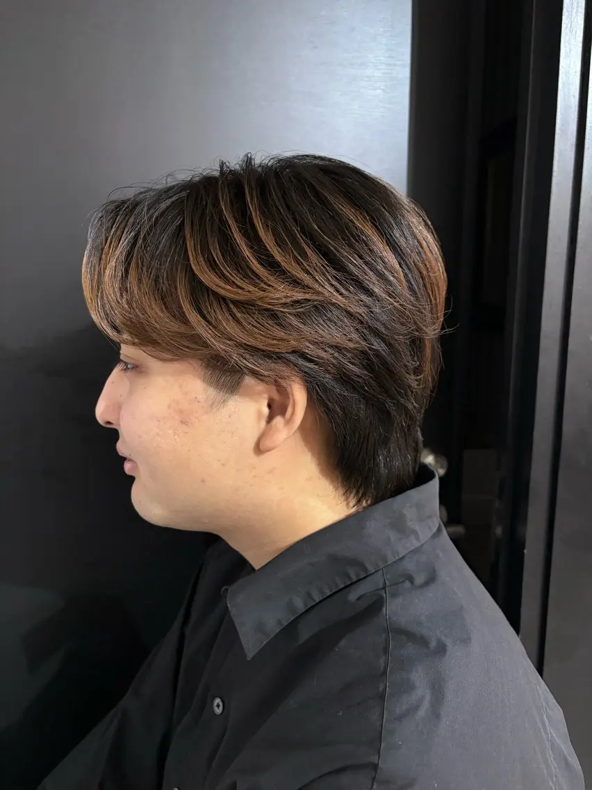 ショート メンズ センターパート 櫛田 裕太のヘアスタイル