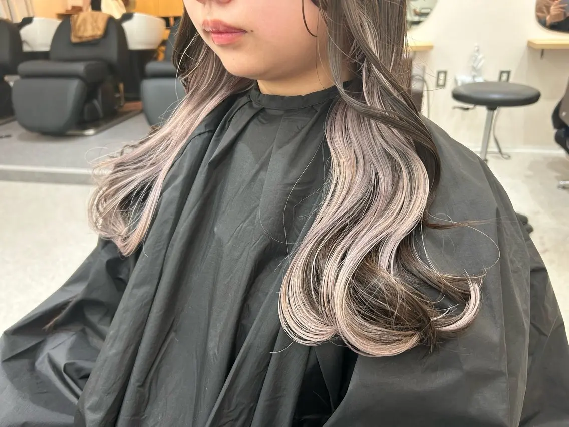 セミロング カット ヘアカラー トリートメント REINA ISHIDOのヘアスタイル