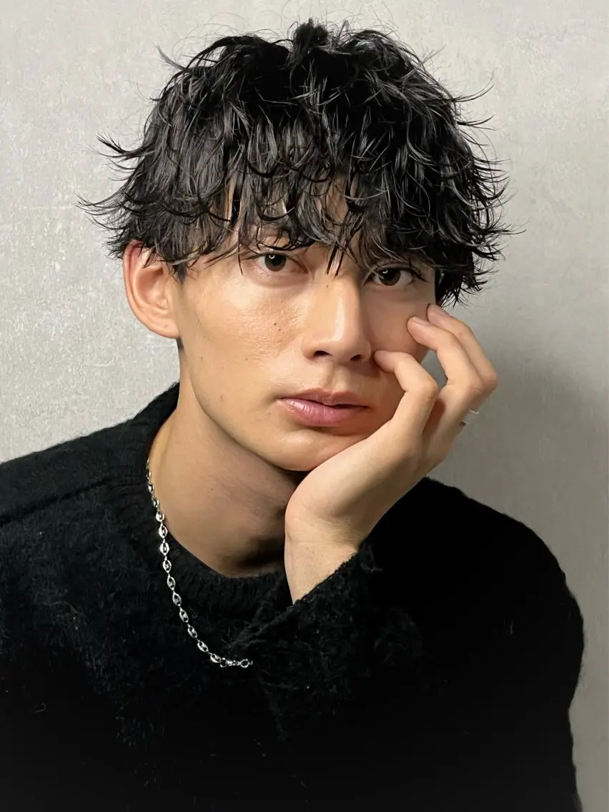 パーマ メンズ スパイキーショート 浦和メンズ美容師のヘアスタイル