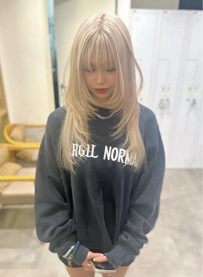 カラー ヘアカラー 河原 楓樹のヘアスタイル