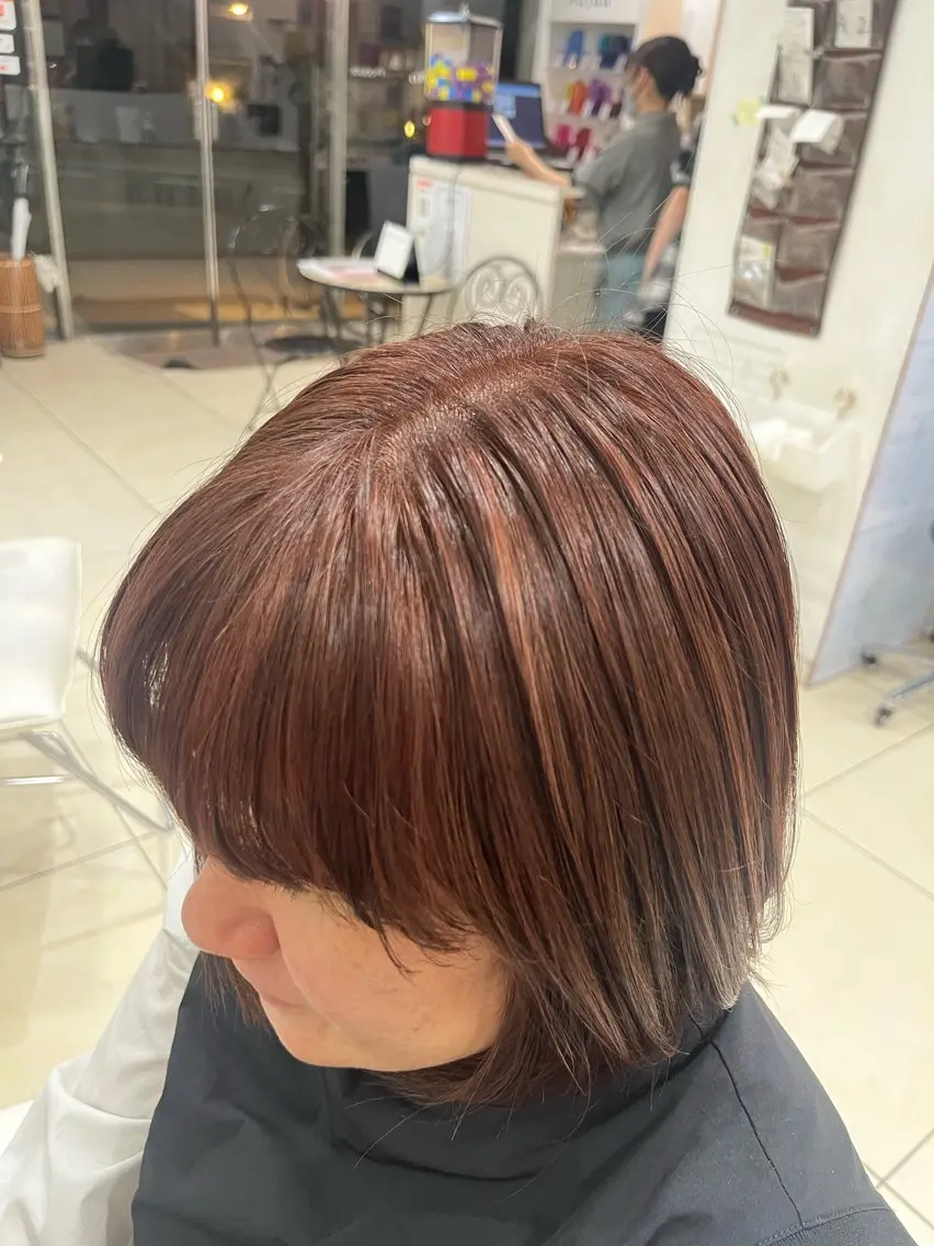 ショート カラー ハイライトカラー ハイライト カット ヘアカラー 🤎ベージュカラー/ 髪質改善/山岸🤎のヘアスタイル