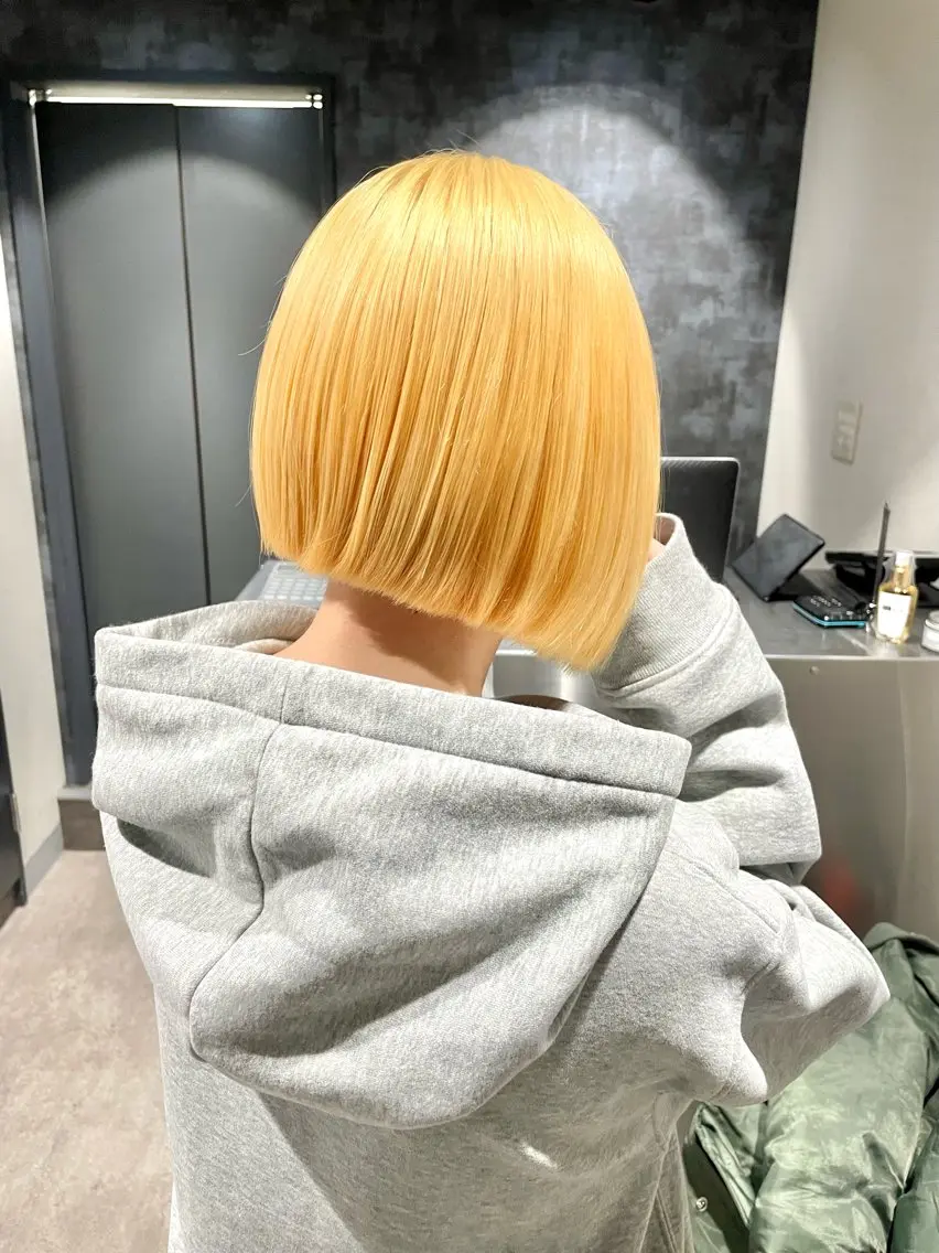 ショート カラー デザインカラー ダブルカラー ハイトーンカラー 🌹ブリーチ/ボブ/ レイヤー渋谷🌹のヘアスタイル