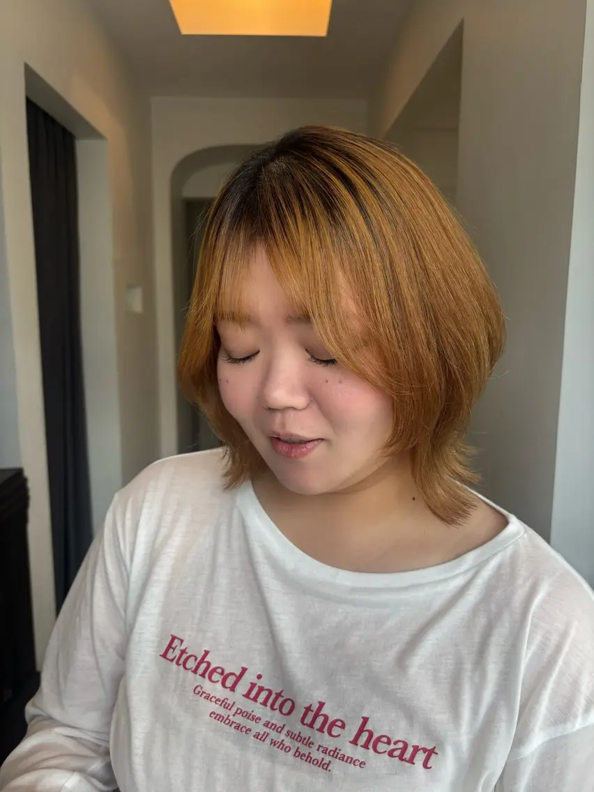 ミディアム パーマ 縮毛矯正 トリートメント 似合わせhair🎀 Manaのヘアスタイル