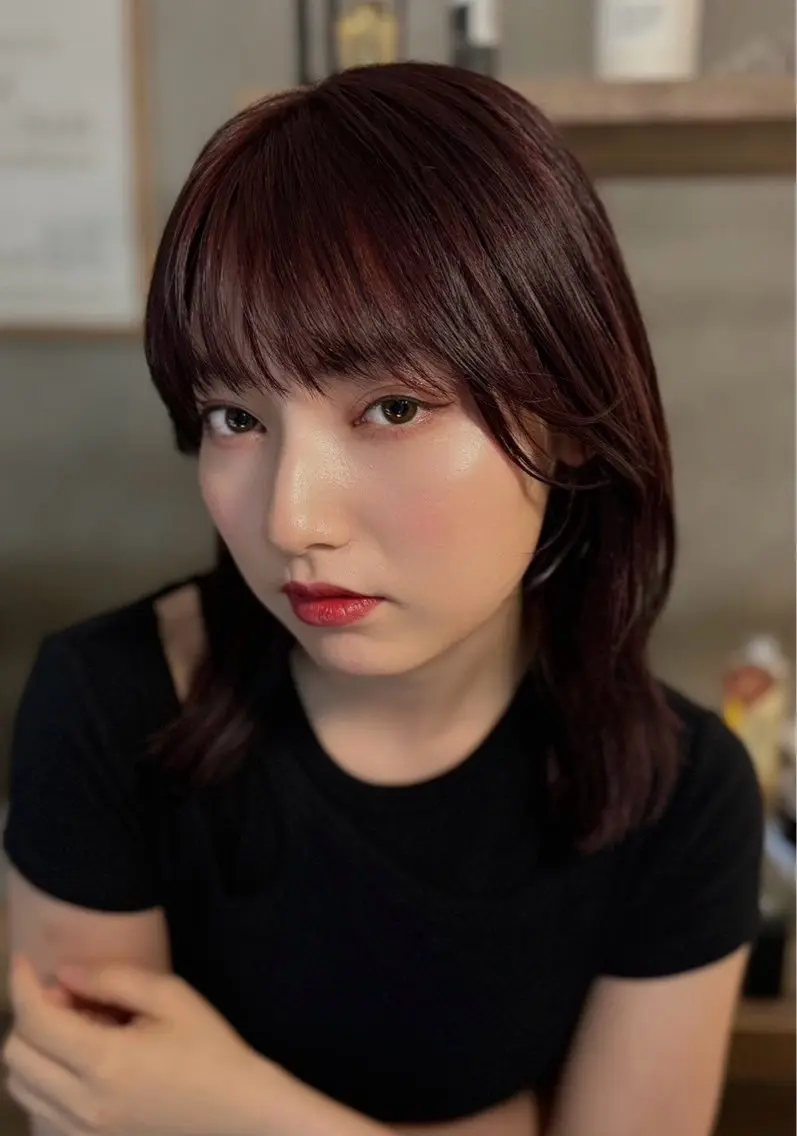 ミディアム ヘアカラー [似合う小顔カット] 🪽MUNi恵比寿のヘアスタイル