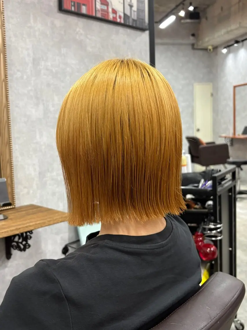 ショート 切りっぱなしボブ ボブ 髪質改善 縮毛矯正 カット C'LDhair / ライトのヘアスタイル