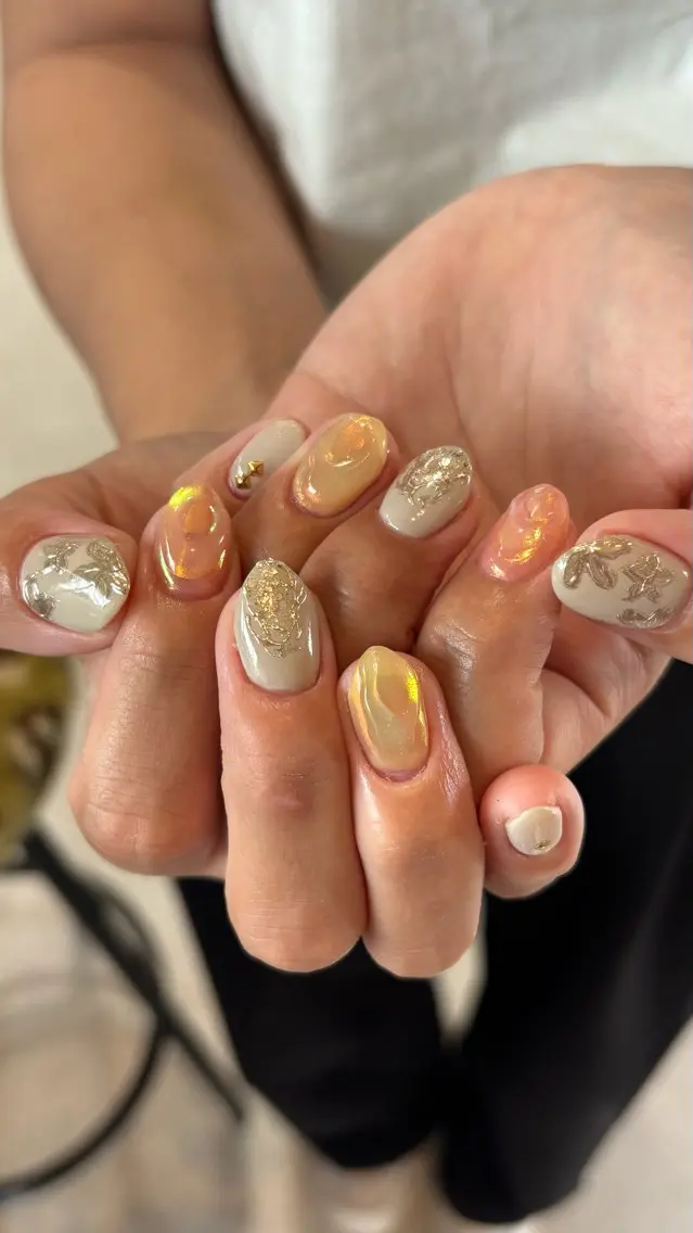 ネイル ハンドネイル 二分 恵美のネイルデザイン