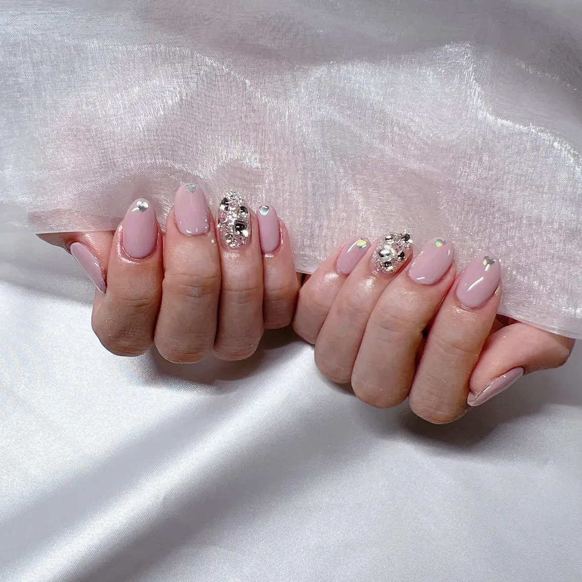 ネイル ジェルネイル 韓国ネイル マグネットネイル 持ち込み ニュアンスネイル nail salon Rewardのネイルデザイン