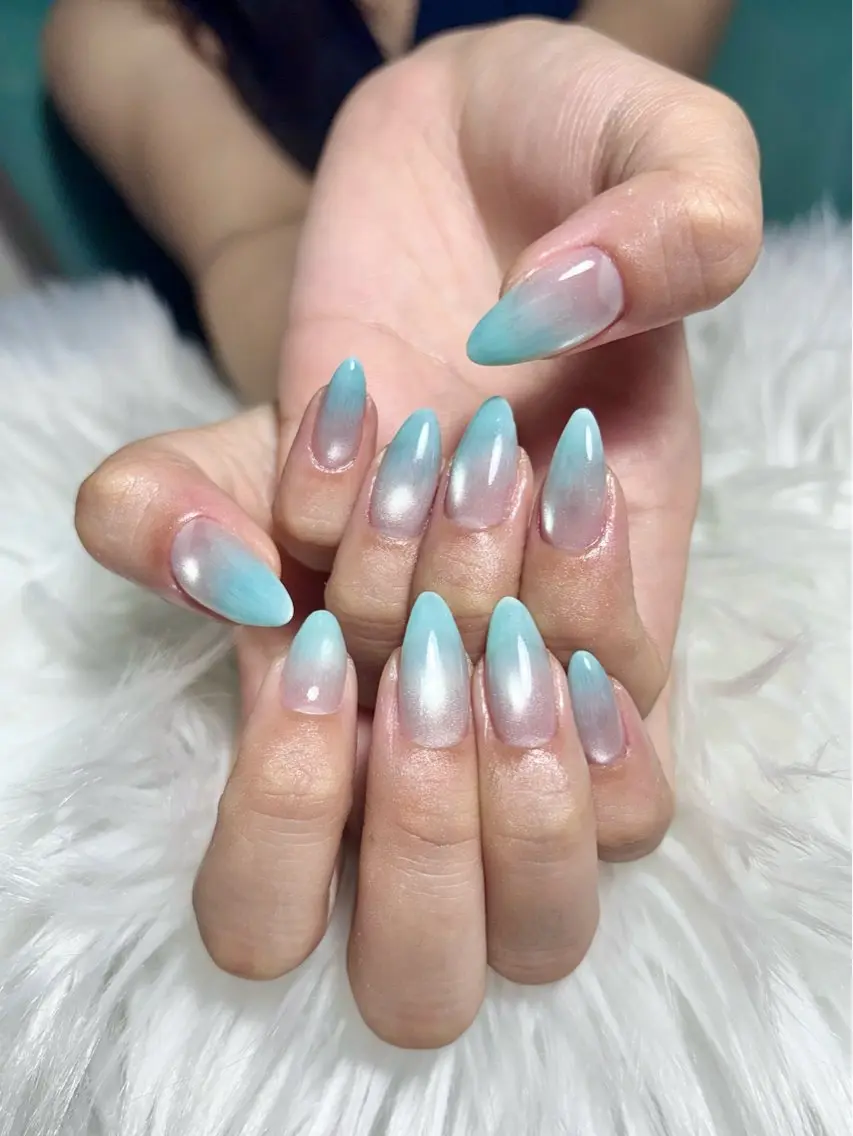 ネイル グラデーション マグネットネイル ハンドネイル haac nailsのネイルデザイン