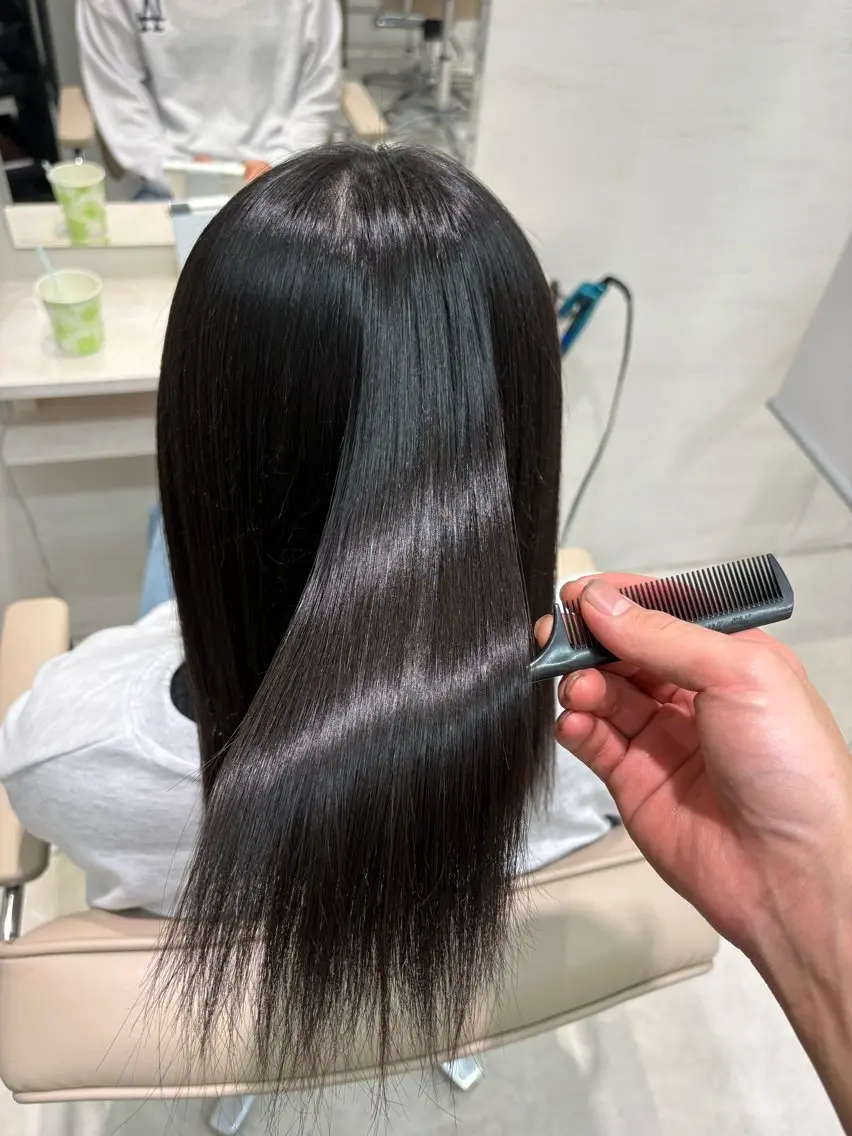 ロング 縮毛矯正 ストレート特化小野 凛太郎のヘアスタイル