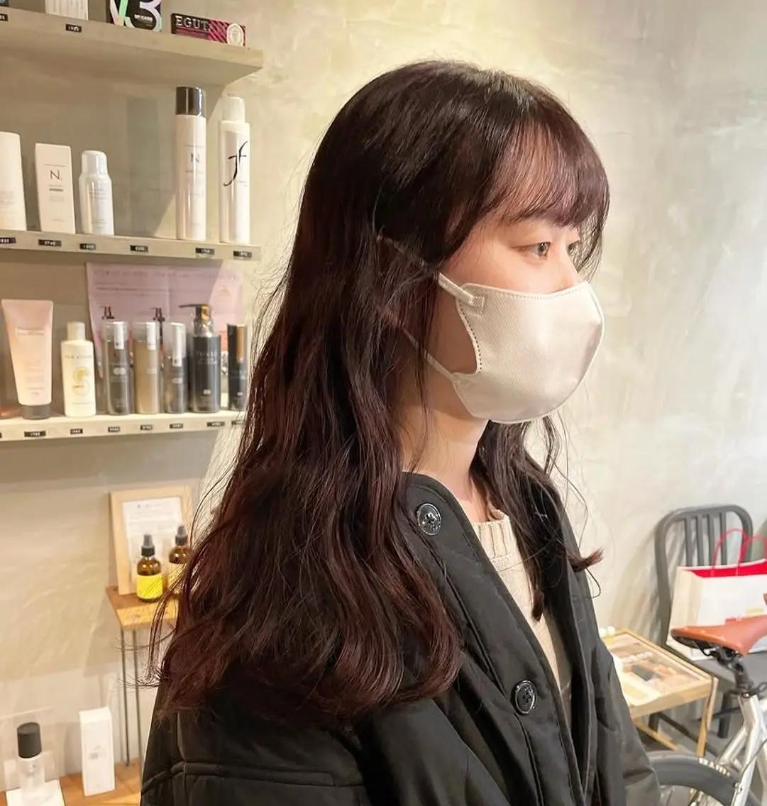 ロング カラー ひな子　江坂美容室 カラーモデルのヘアスタイル