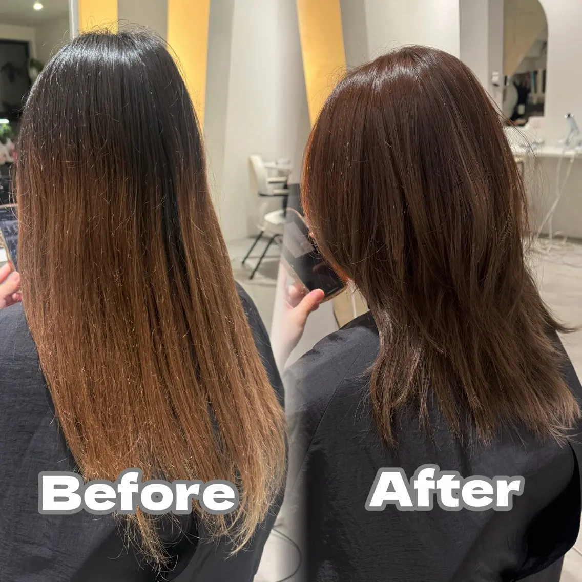 セミロング ウルフカット MUTSUMI ORIKAのヘアスタイル