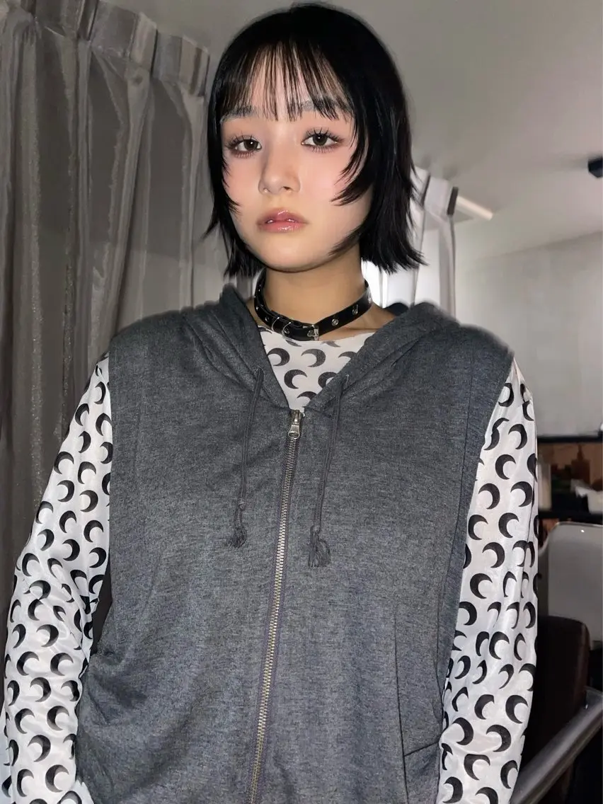 ミディアム カット 原田 朱里のヘアスタイル