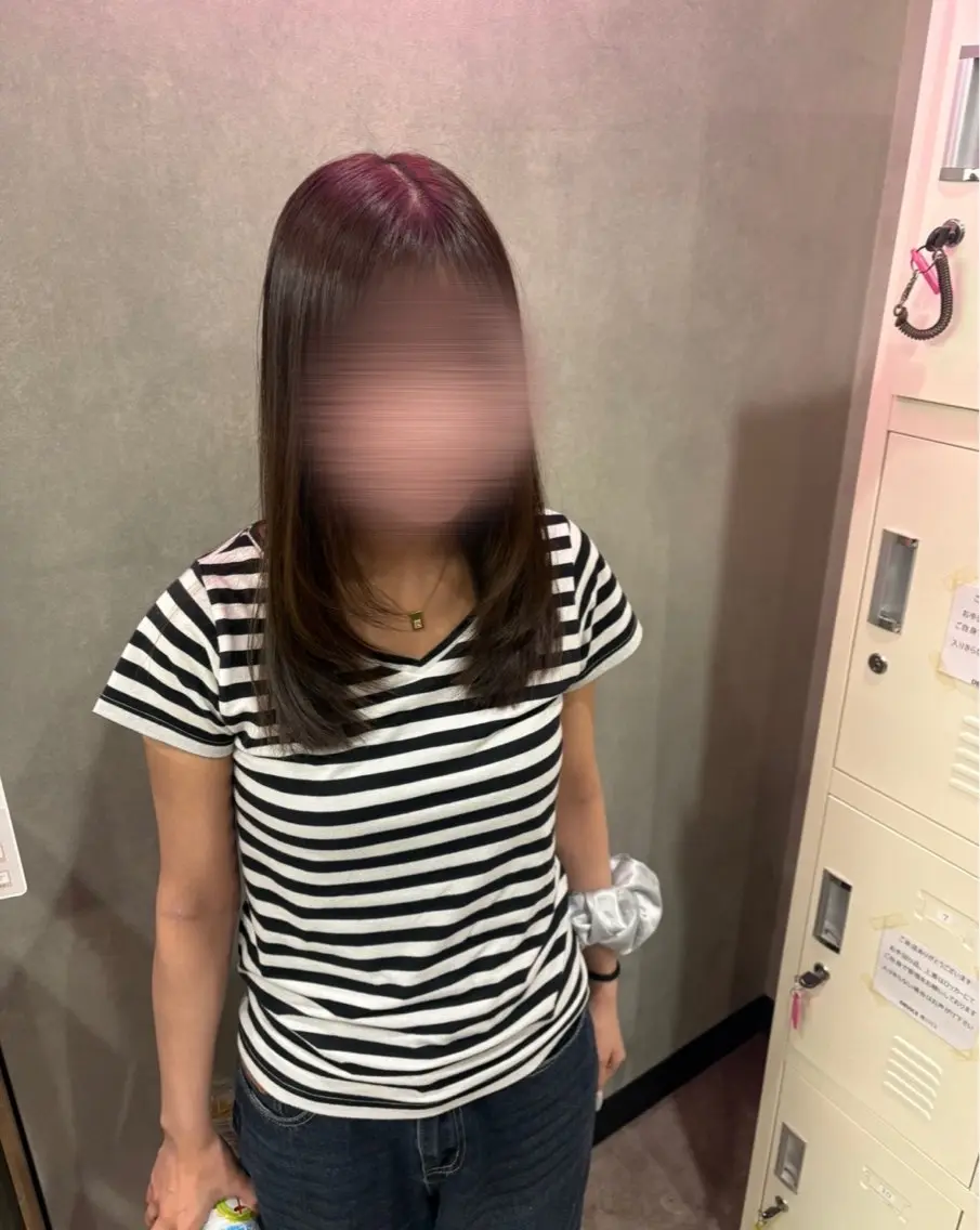 セミロング カラー 河内 謡のヘアスタイル