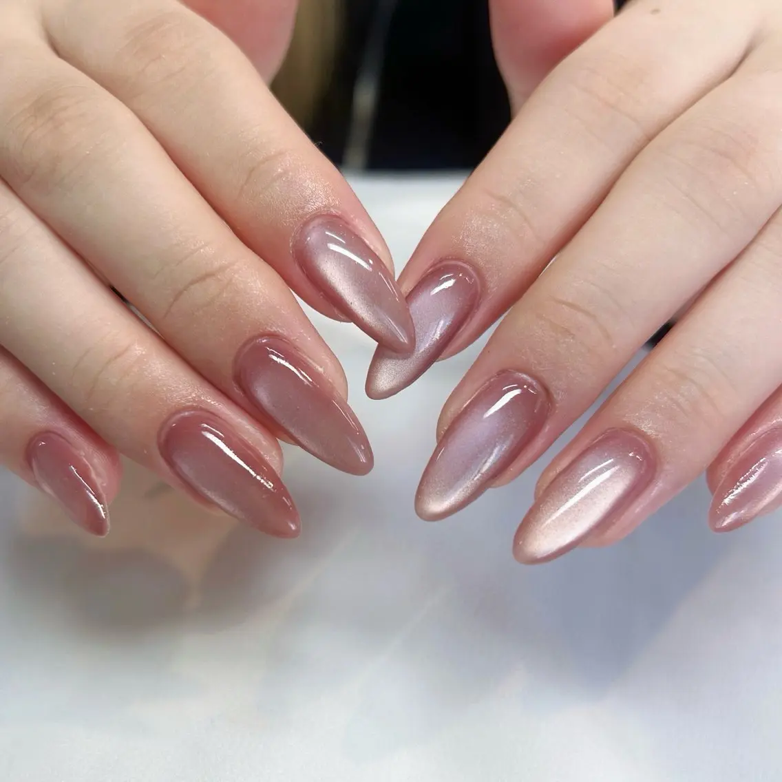 ネイル 氷ネイル・うるうるネイル marl natsukiのネイルデザイン